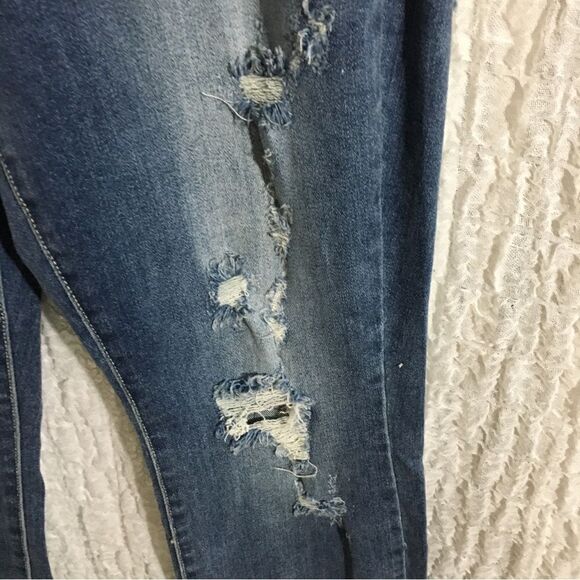 Judy Blue Distressed Straight Fit Jeans Size 9/29 - Picture 5 of 14